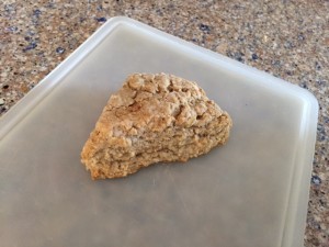 Spiced Oat Scones with Powdered Sugar Glaze